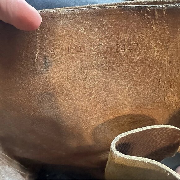 C.W.Horrell WW2 1944 Dated British Army Officer Double Buckled Boots Size 8 - Picture 15 of 16